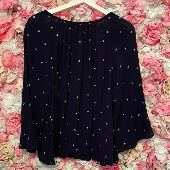 Aerie Boho Flowy Top Sz L - Picture 5 of 6